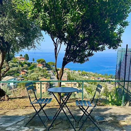 Apartman Ca' Maria Colombo, Entire With Sea View And Garden Camogli