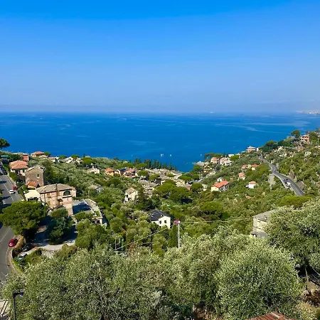 Ca' Maria Colombo, Entire With Sea View And Garden Lägenhet *