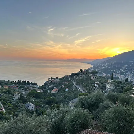 Apartman Ca' Maria Colombo, Entire With Sea View And Garden Camogli